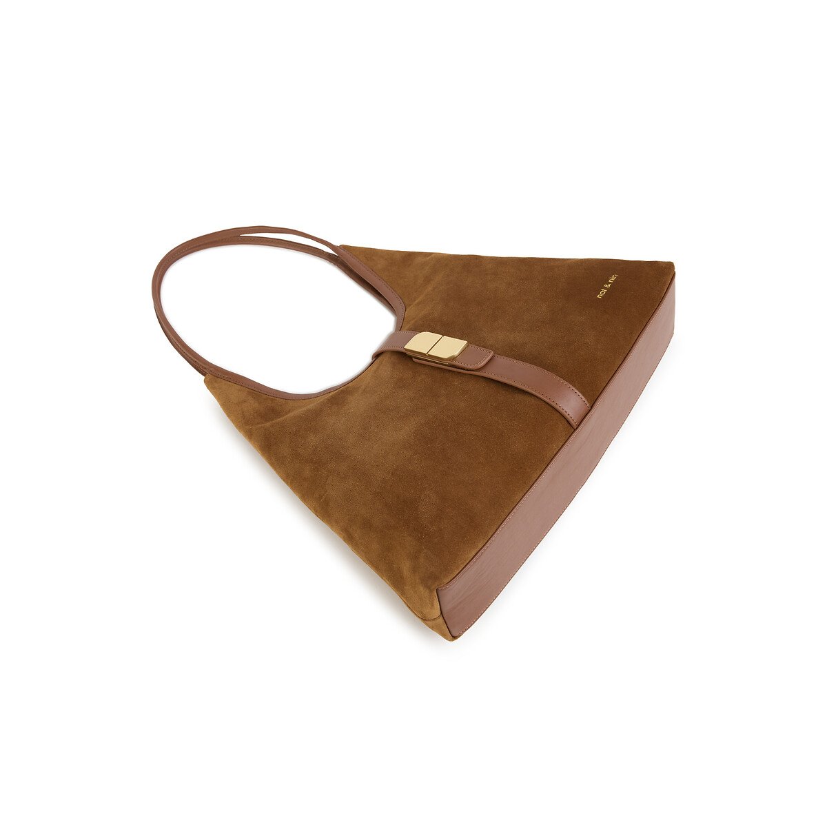 Romeo Suede Shoulder Bag hazel, NAT & NIN