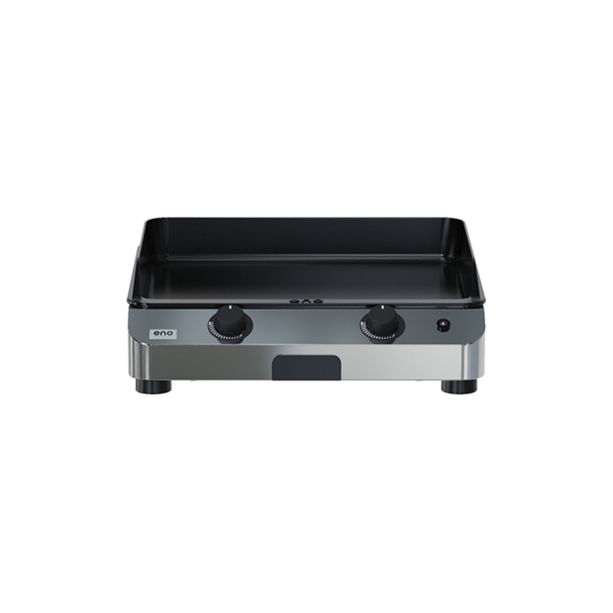 Plancha gaz Fusion 60 Inox 2 brûleurs à poser, 57x39 cm inox, ENO