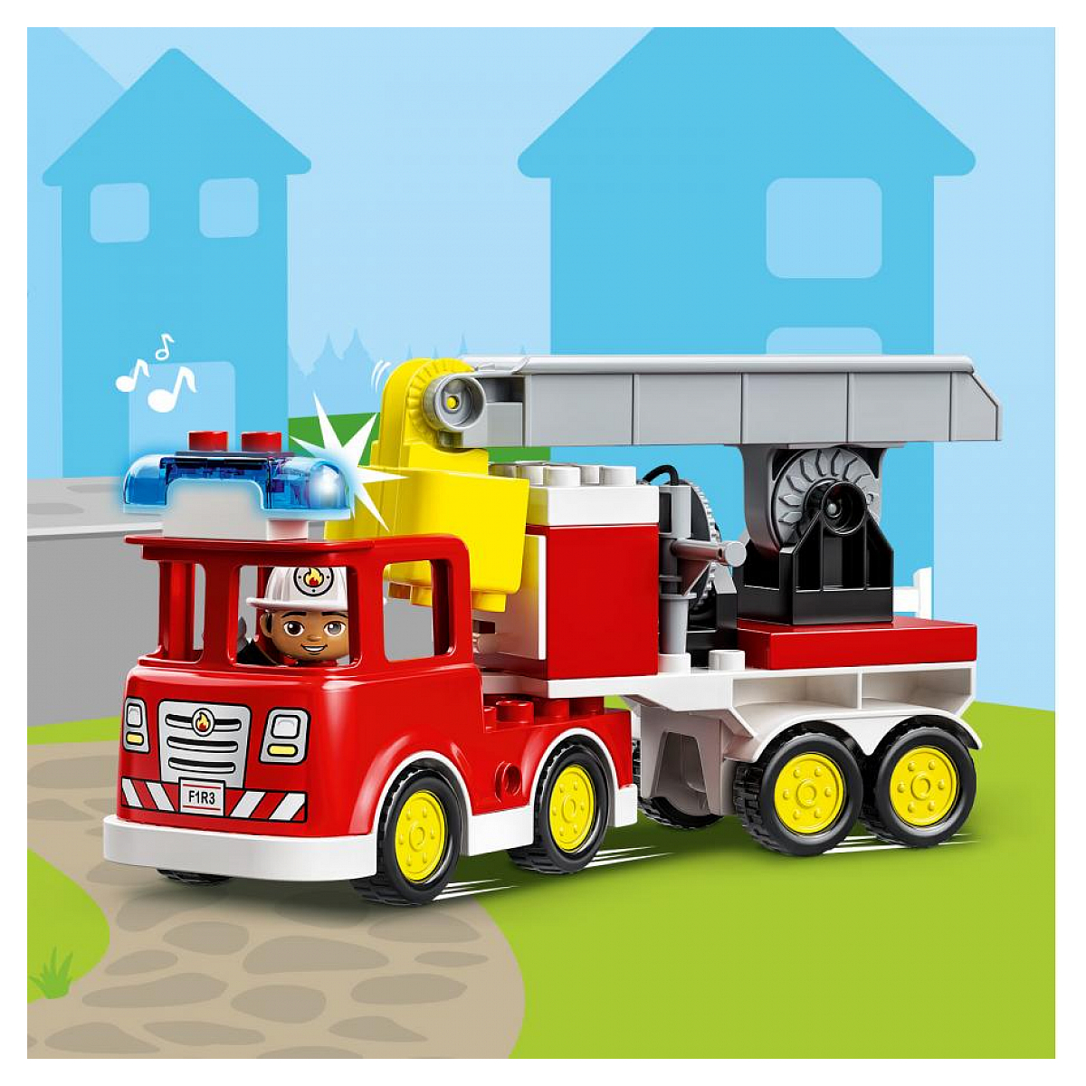 LEGO DUPLO - Camion de Pompiers Aventure - 10969 pour Enfants multicolore, LEGO