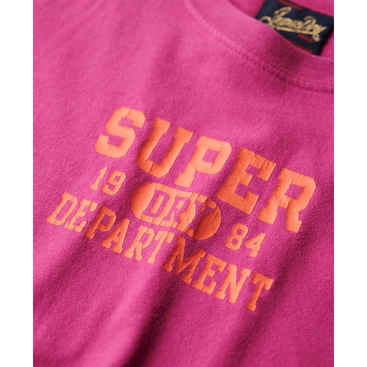 T-shirt ajusté Super Athletics violet baton rouge, SUPERDRY