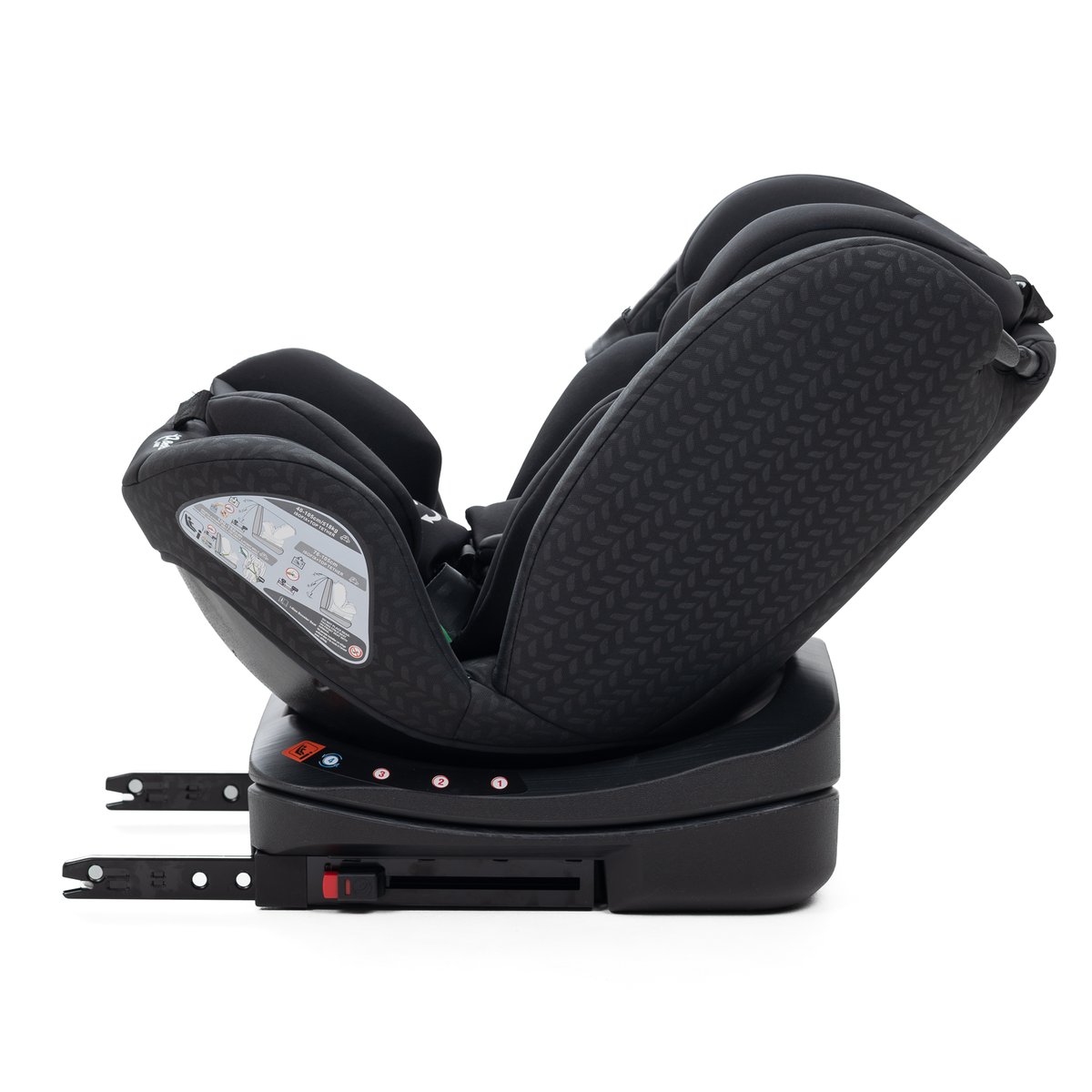 Bebelissimo - Siège auto Isofix - pivontant 360 ° - 40-150 cm - 0-36kg i- COMO noir couleur unique, BEBELISSIMO J'AIME