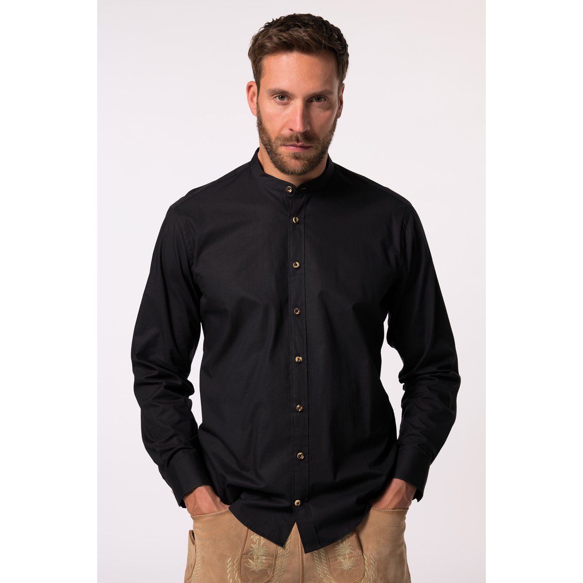 Chemise traditionnelle noir, JP1880