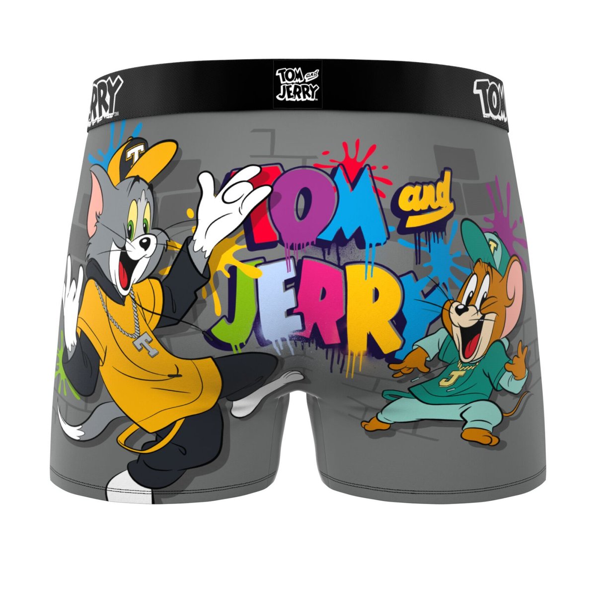 Lot De 3 Boxers Tom Et Jerry gris/noir/bleu foncé/rouge/marron/jaune/rose/bleu/vert, FREEGUN