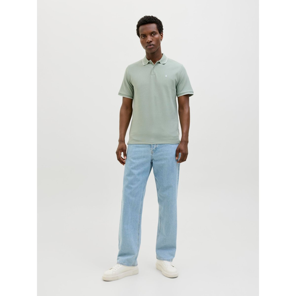 Polo verte - iceberg green 1, JACK & JONES
