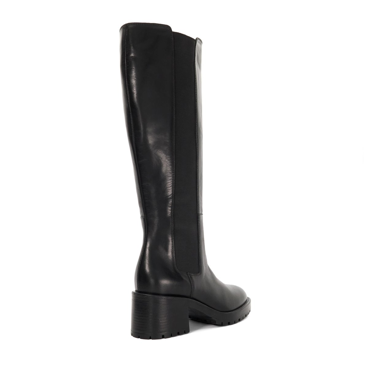 Bottes au genou à semelle épaisse - TESSIA black-leather, DUNE LONDON