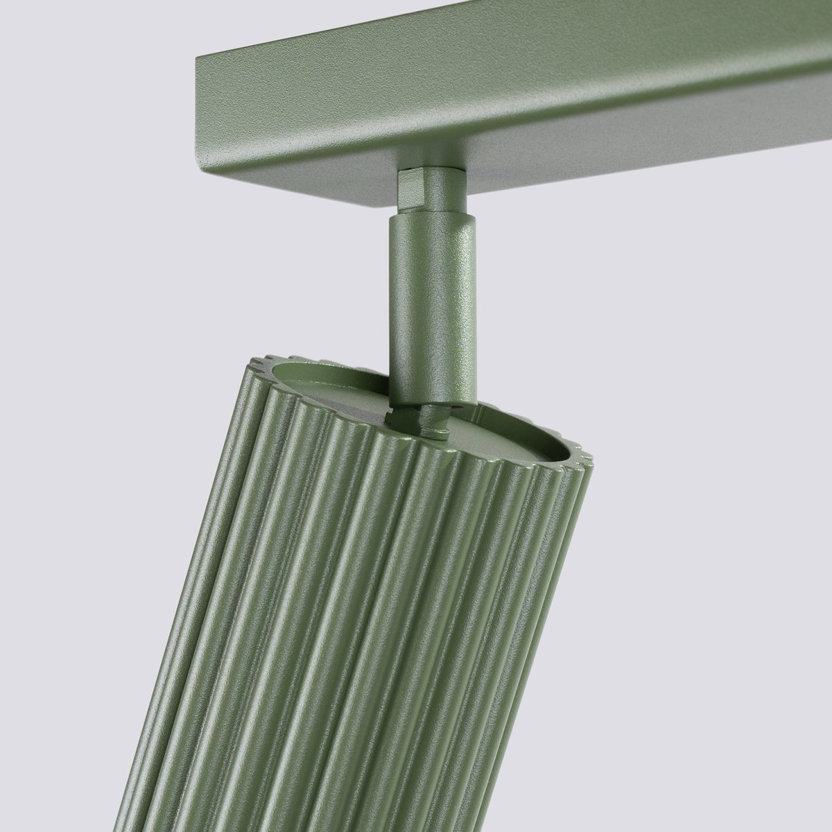Plafonnier Aluminium Vert Olive GU10 6 Karbon vert, EDEN
