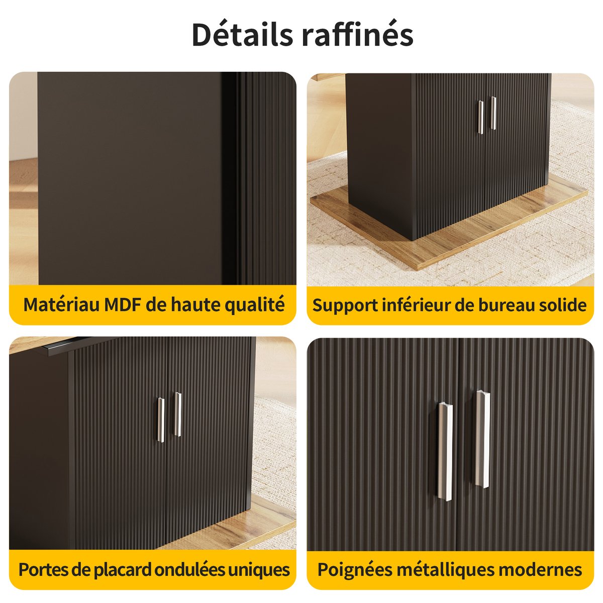 Table à manger extensible à allonge papillon intégrée, ZARAE chêne, MEUBLES COSY