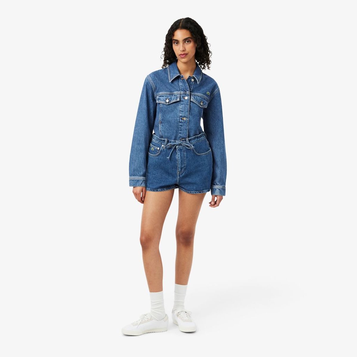 Short denim coton bleu-36l, LACOSTE