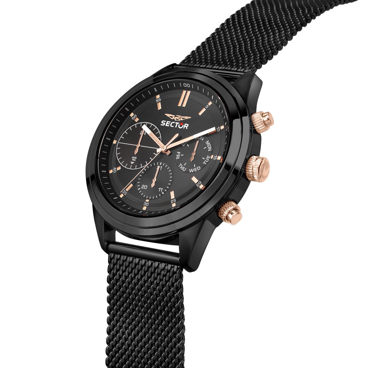 Montre multifonction 670 noir, SECTOR