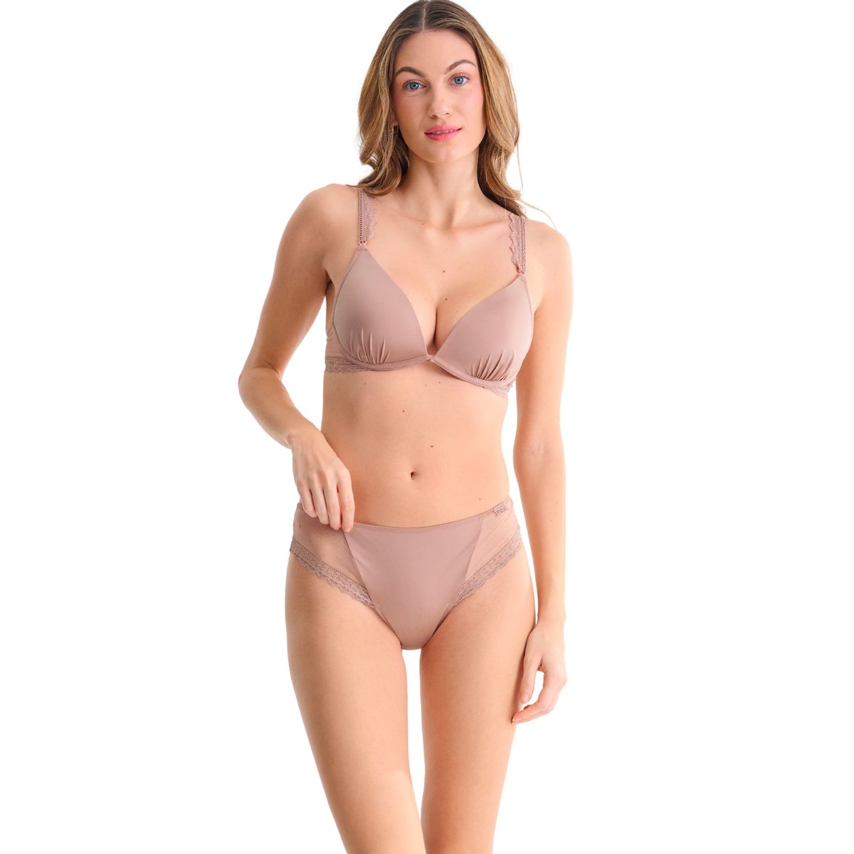 Soutien-gorge triangle préformé sans armatures TIFFANY rose, LISCA