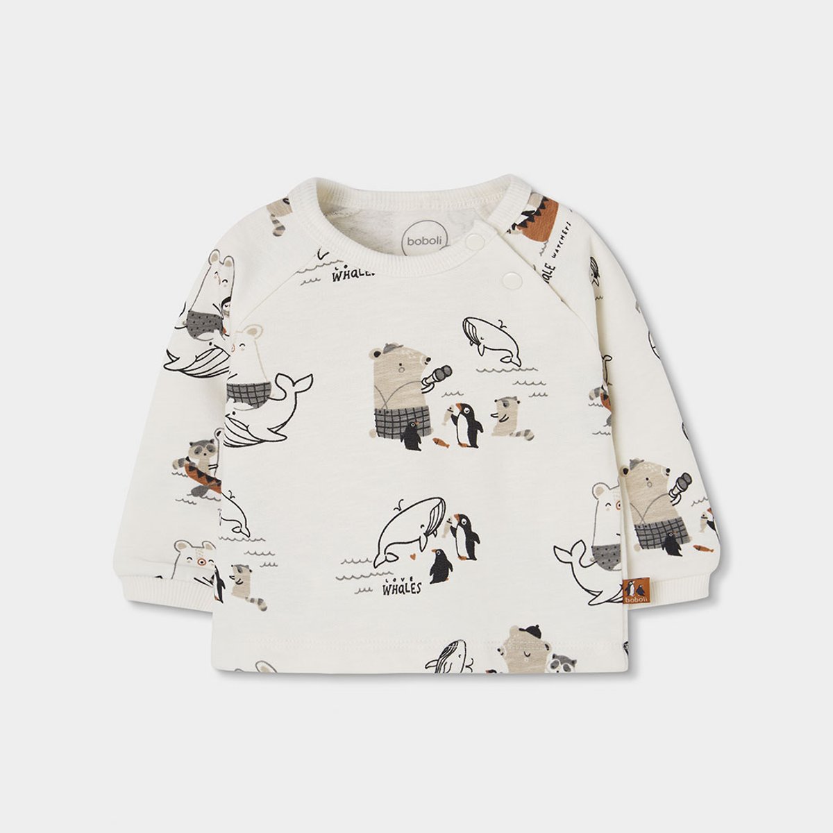 Ensemble bébé garçon maille imprimé animaux multicolore, BOBOLI