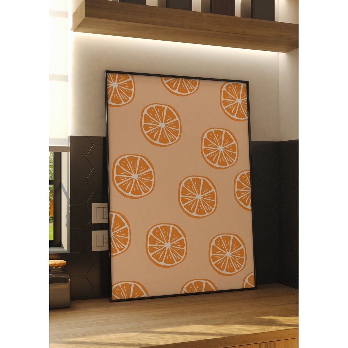 Affiche Oranges blanc, L'AFFICHERIE