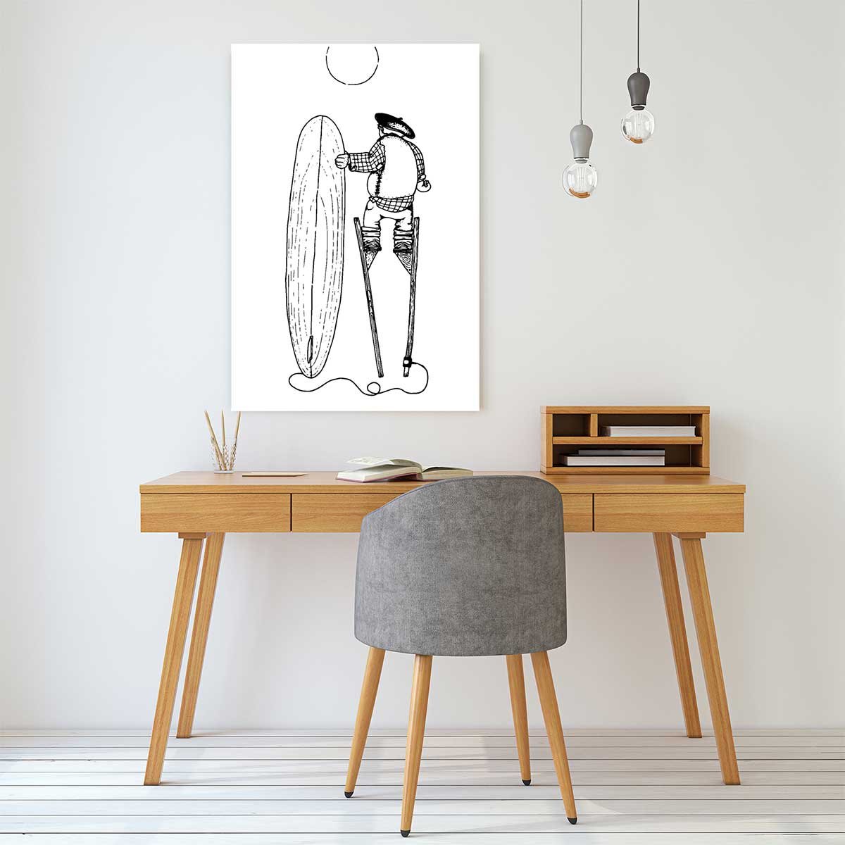 Tableau papy Landes tableau alu dibond, HEXOA