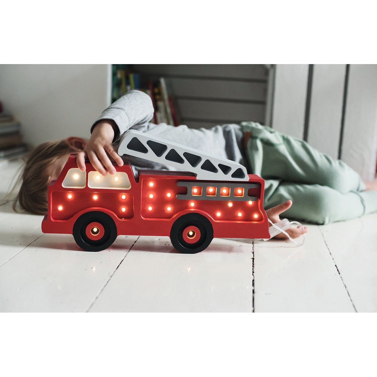 Lampe Veilleuse Camion de pompiers rouge, LITTLE LIGHTS