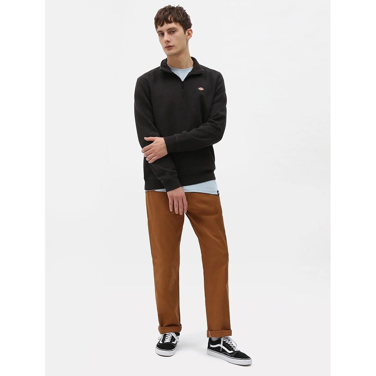 Sweat demi-zippé, Oakport noir, DICKIES