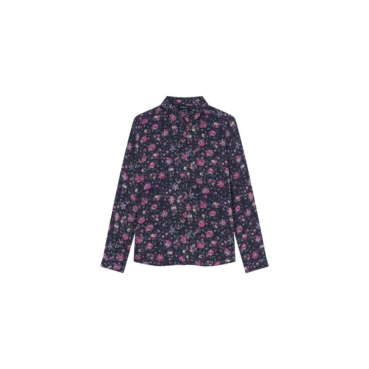 Chemise droite col chemise CJESSICA bleu marine, CAROLL