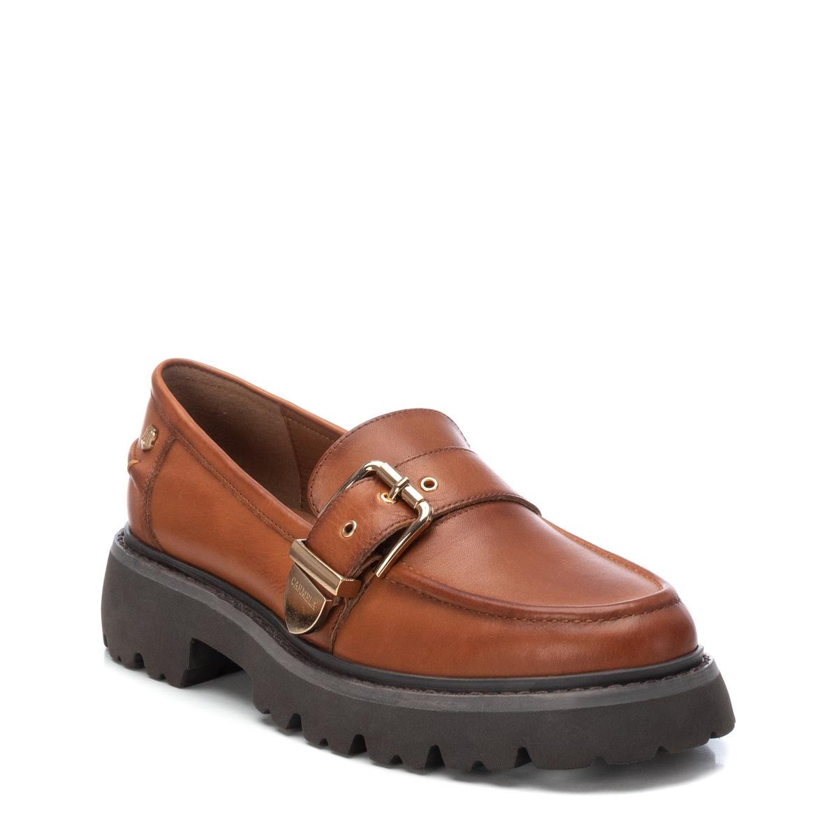 Chaussure Mocassin Plaine Décontractée camel, CARMELA
