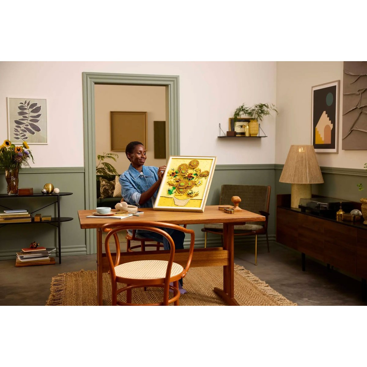 LEGO Art - Vincent van Gogh - Les Tournesols - 31215 : Créez un Chef-d'Oeuvre en Briques jaune, LEGO