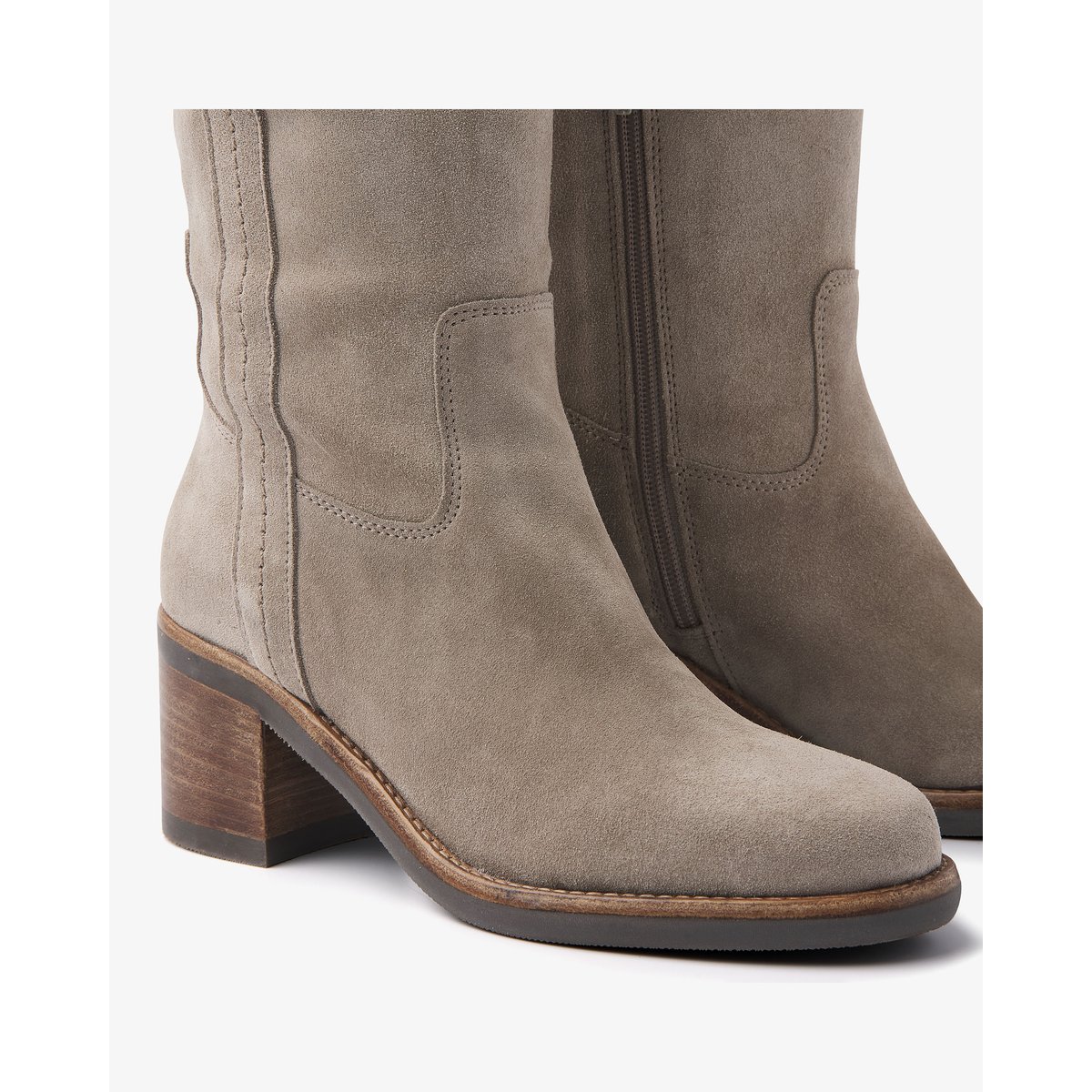 Bottes en suède FLO HELEN gris, VIA VAI