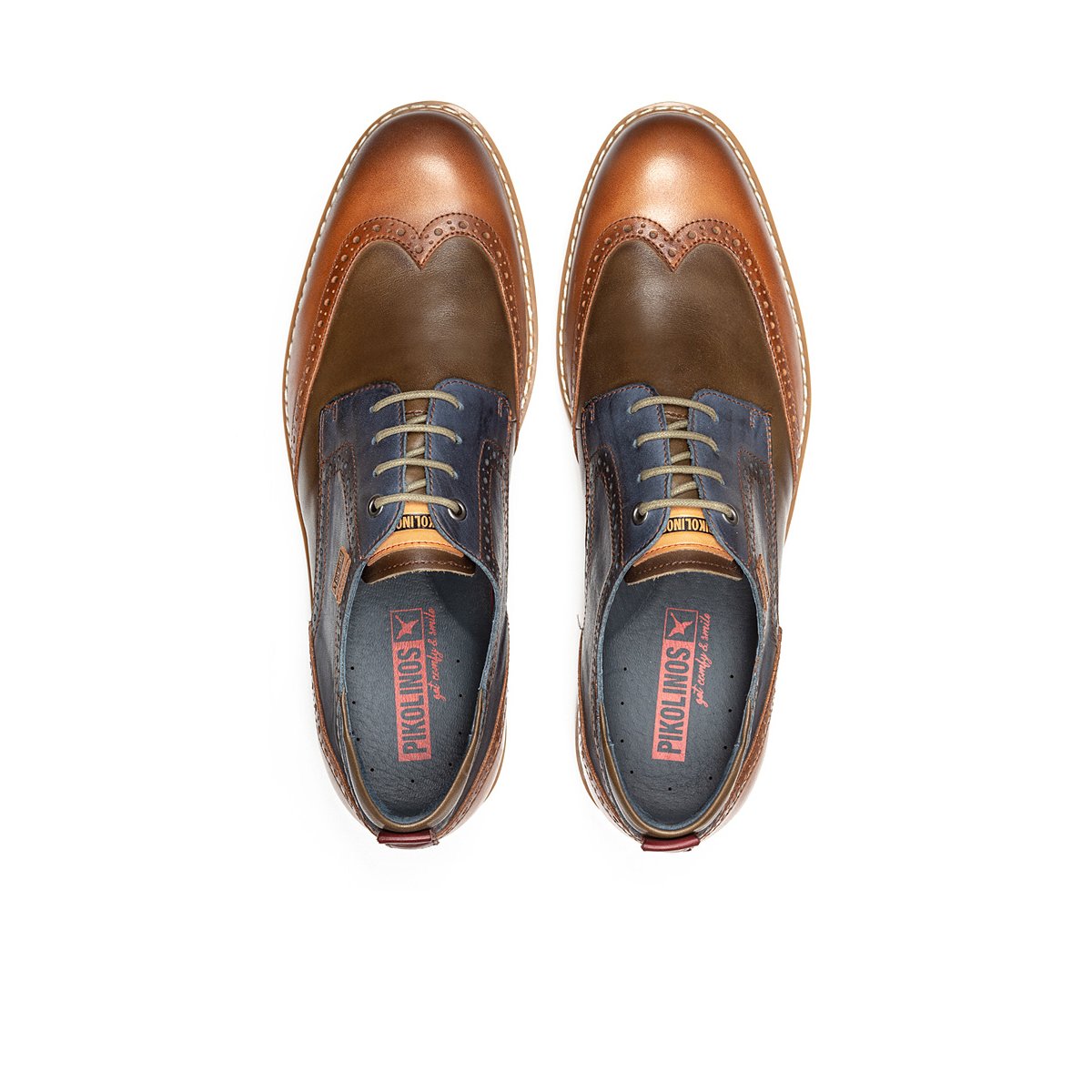 Derbies en cuir Avila brandy, PIKOLINOS