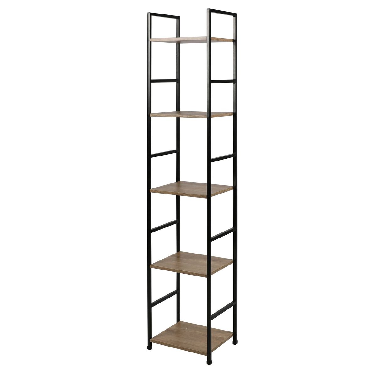 Etagère carrée 5 niveaux design industriel COLORADO beige, TOILINUX