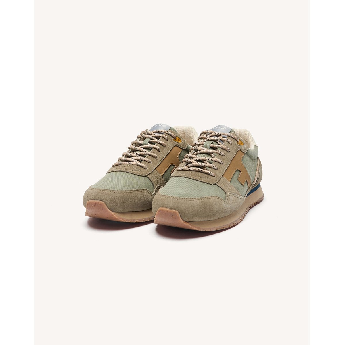 Running tissu suede ELM kaki foncé, FAGUO