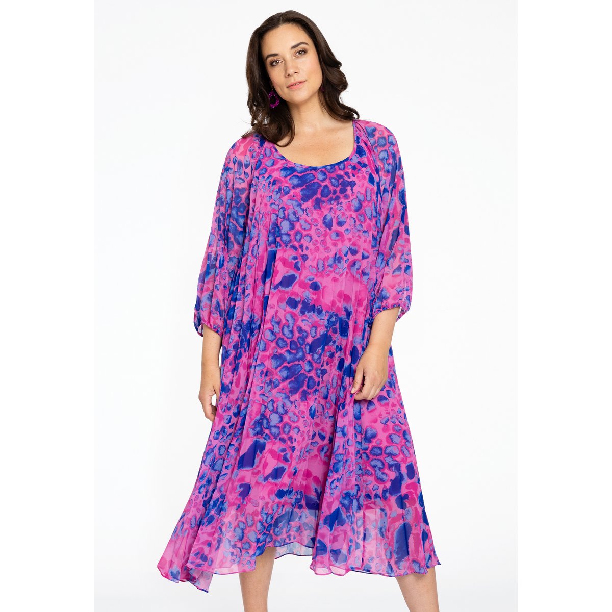 Robe plissée / plissé rose, YOEK