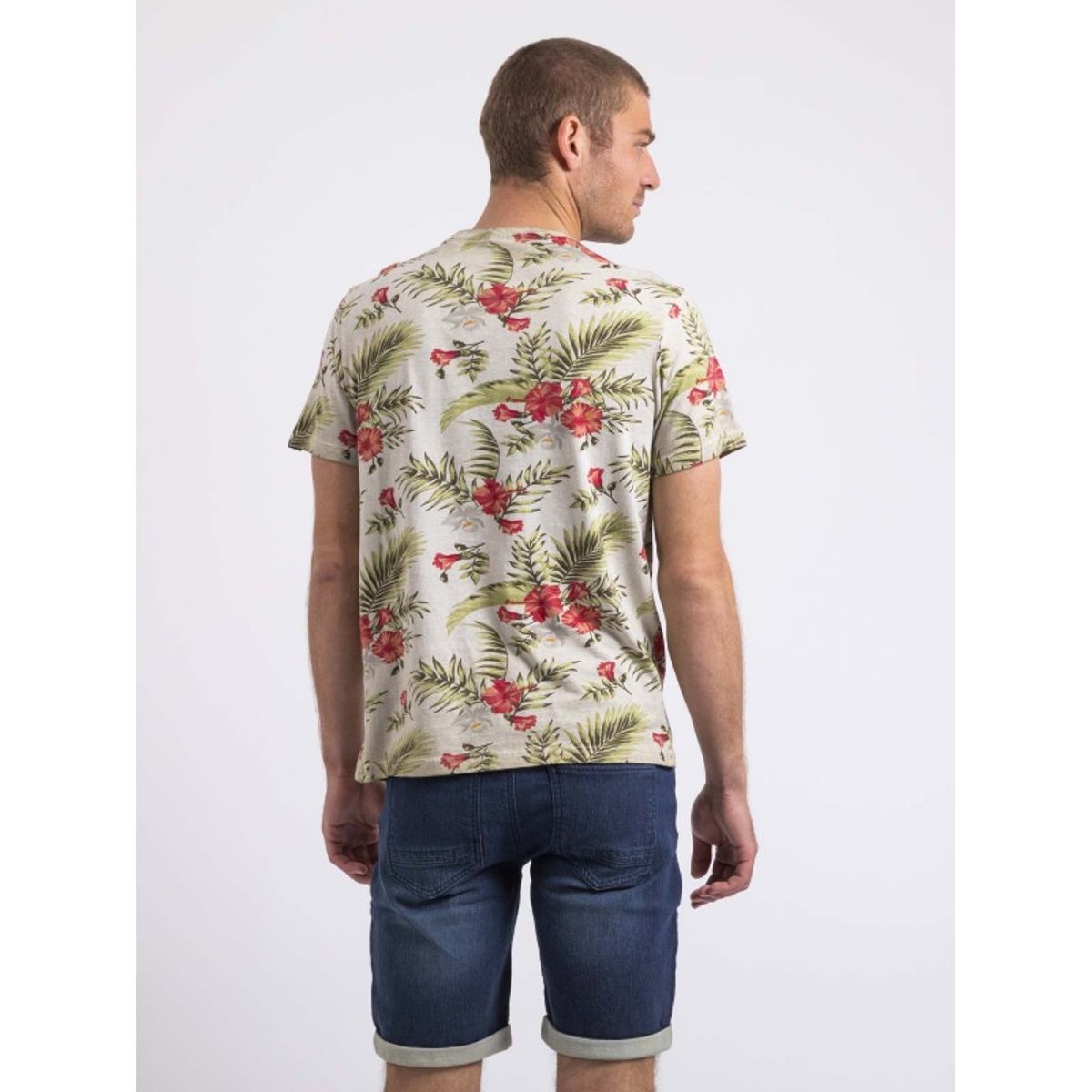 T-shirt Col Rond Nopyou beige, RITCHIE