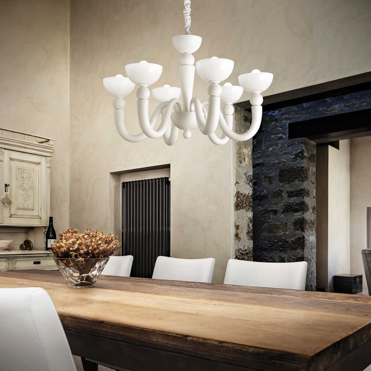 Lustre BON BON blanc, IDEAL LUX