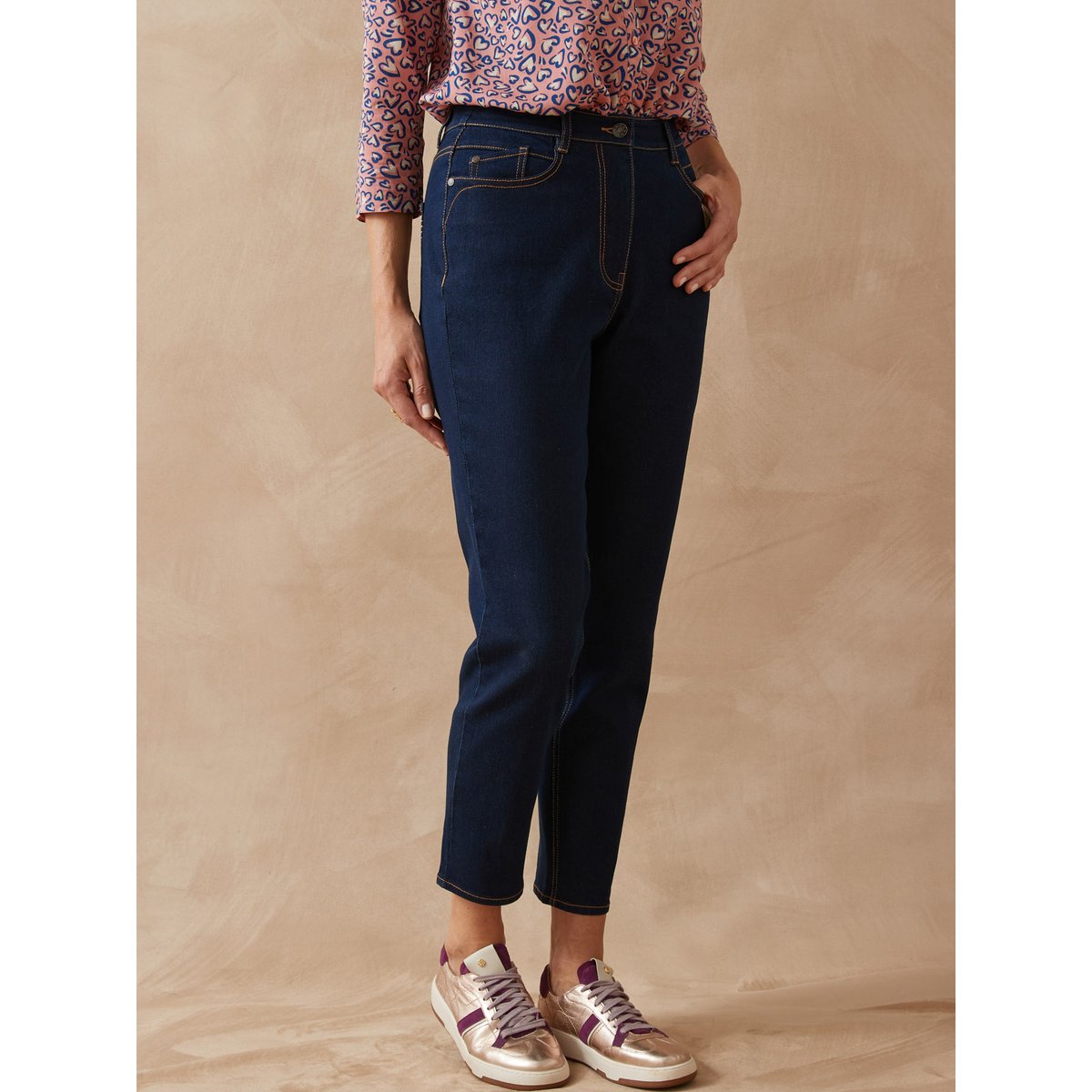 Jean Mom 7/8ème denim brut, DAXON