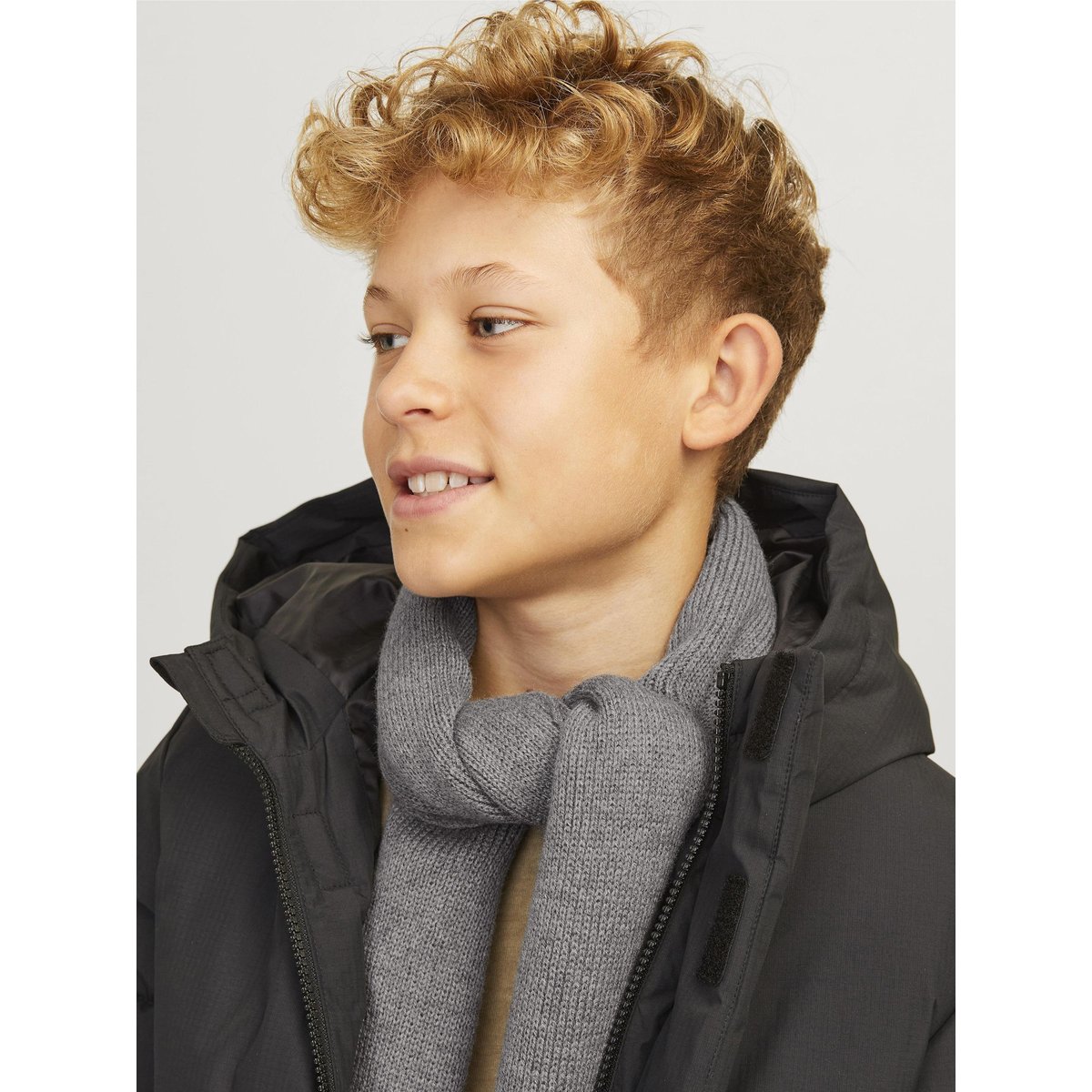 Écharpe Oversize grey melange 1, JACK & JONES JUNIOR