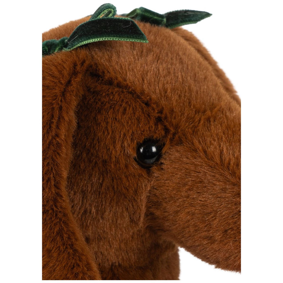 Peluche chien et son panier marron, rouge, écru, KONGES SLOJD