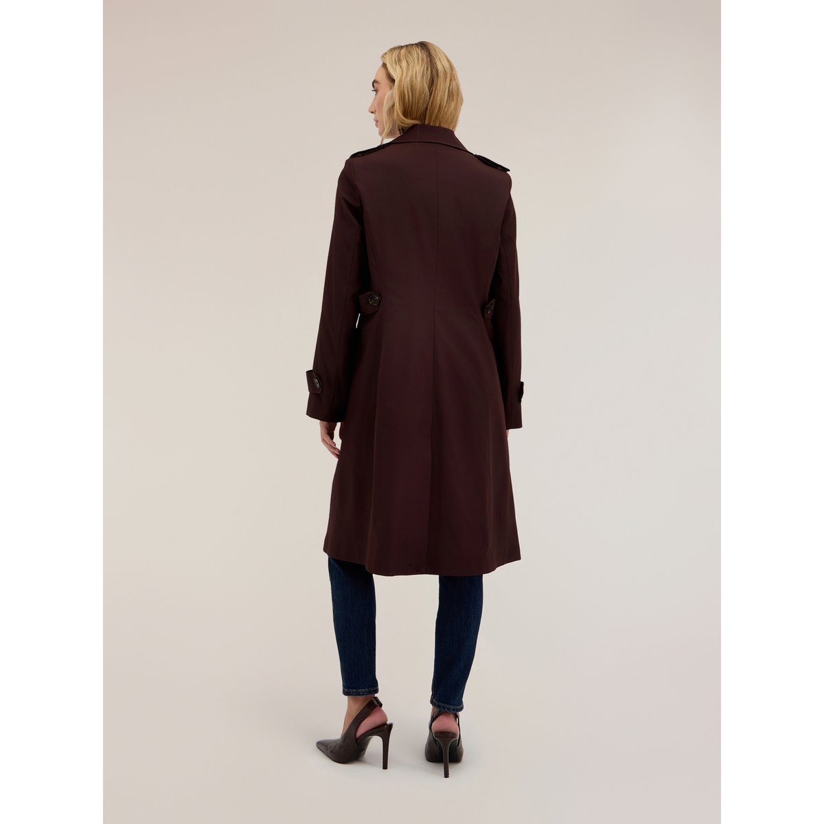Trench-coat croisé marron, MOTIVI