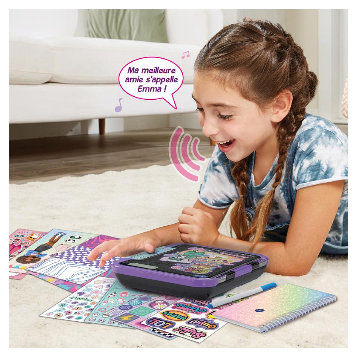 Jeu éducatif KidiSecrets365-Mon journal intime noir noir, VTECH