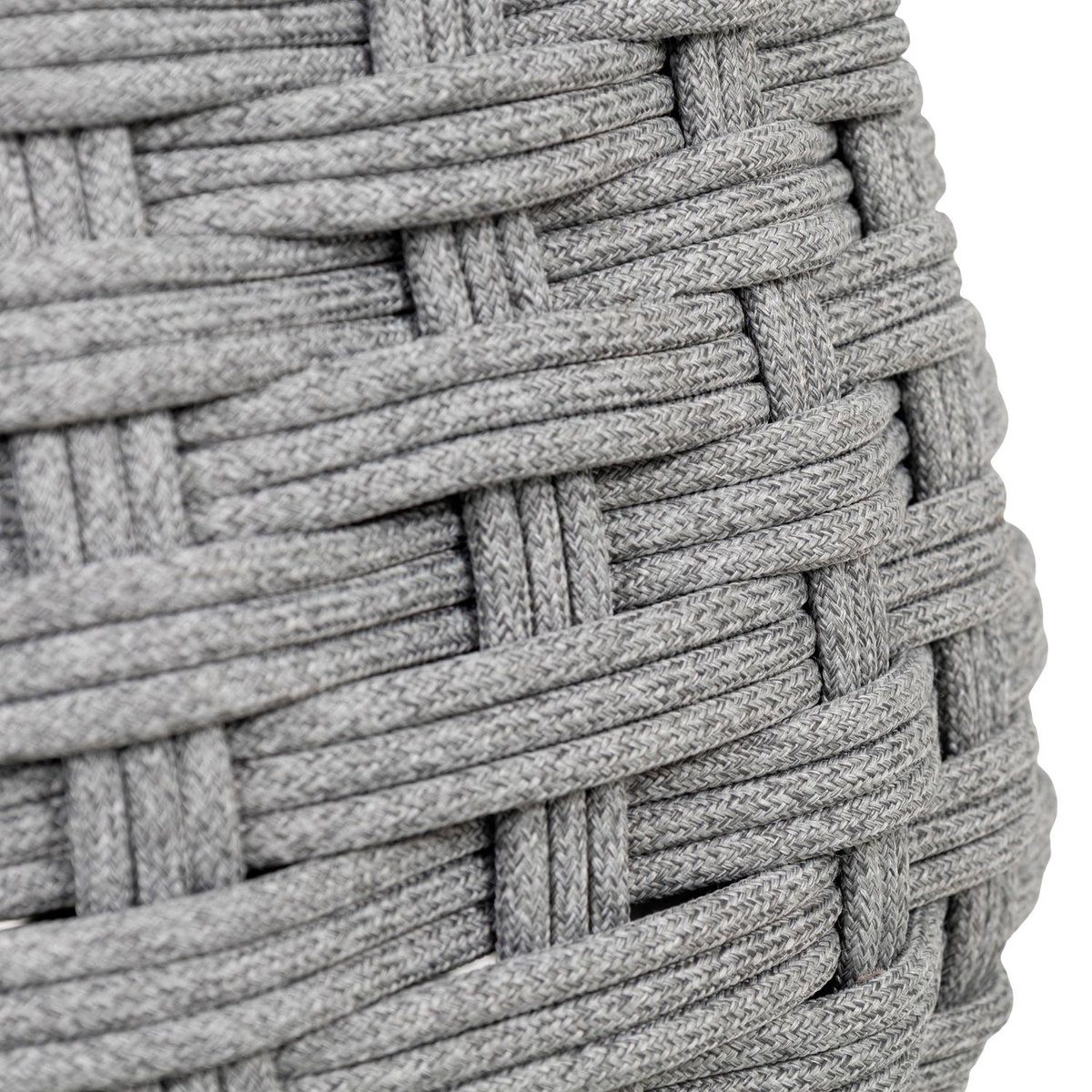 Pouf de jardin tressé OBBAE gris graphite, HESPERIDE