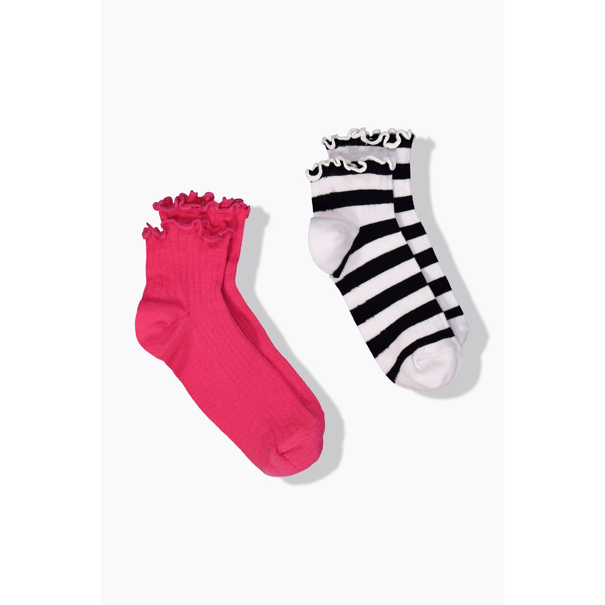 Lot de 2 paires de chaussettes rose vif, ULLA POPKEN