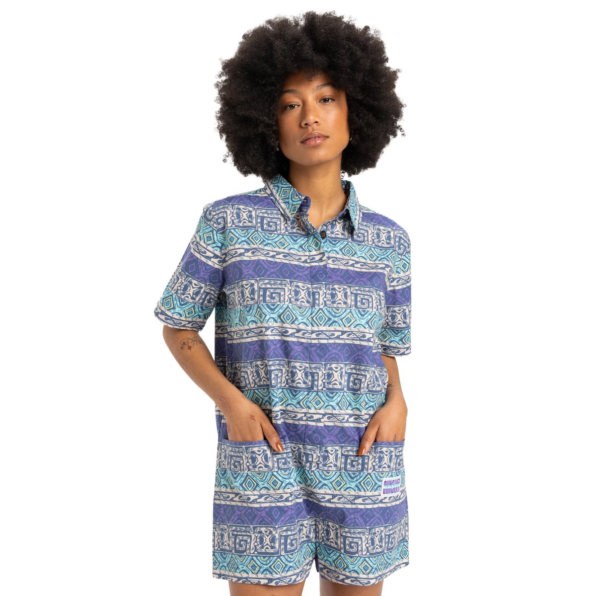 Combishort PANSY bleu aqua sky global heat 32x32, QUIKSILVER