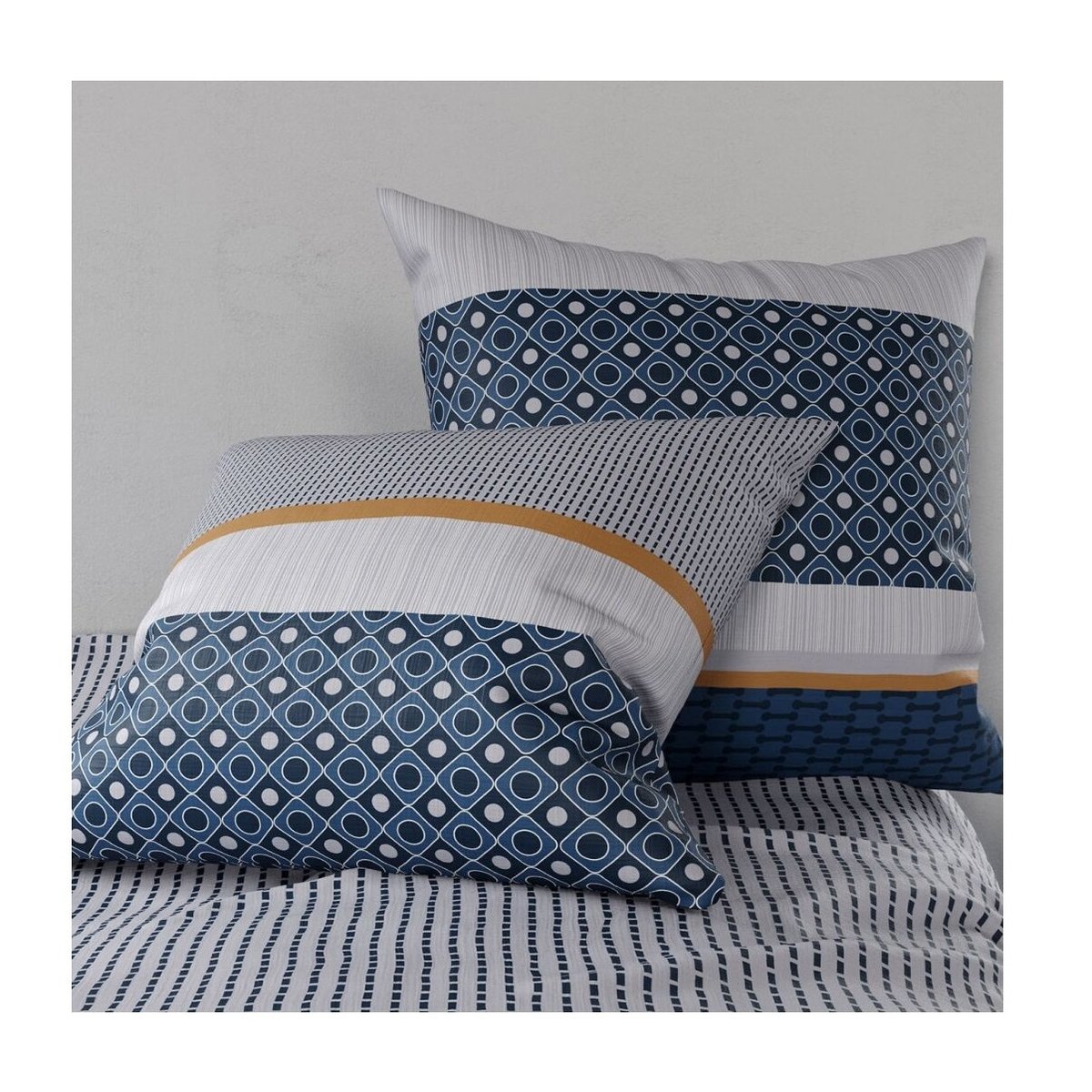 Parure de lit Collection Zantia bleu, EDEN