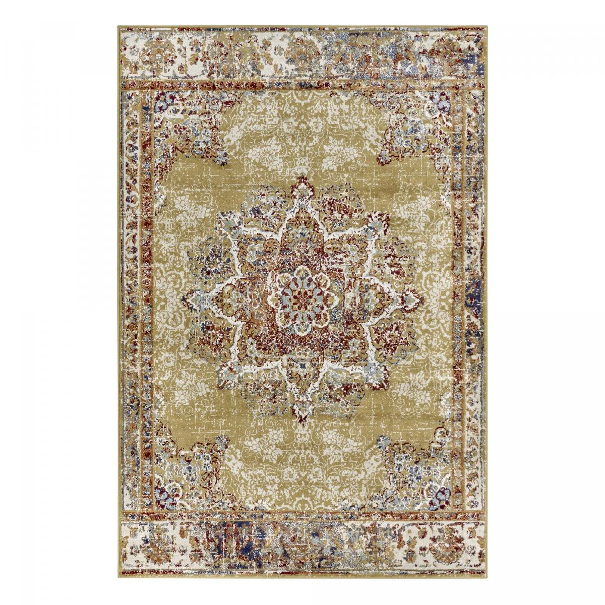 Tapis salon MADERNO, Oriental or, UN AMOUR DE TAPIS