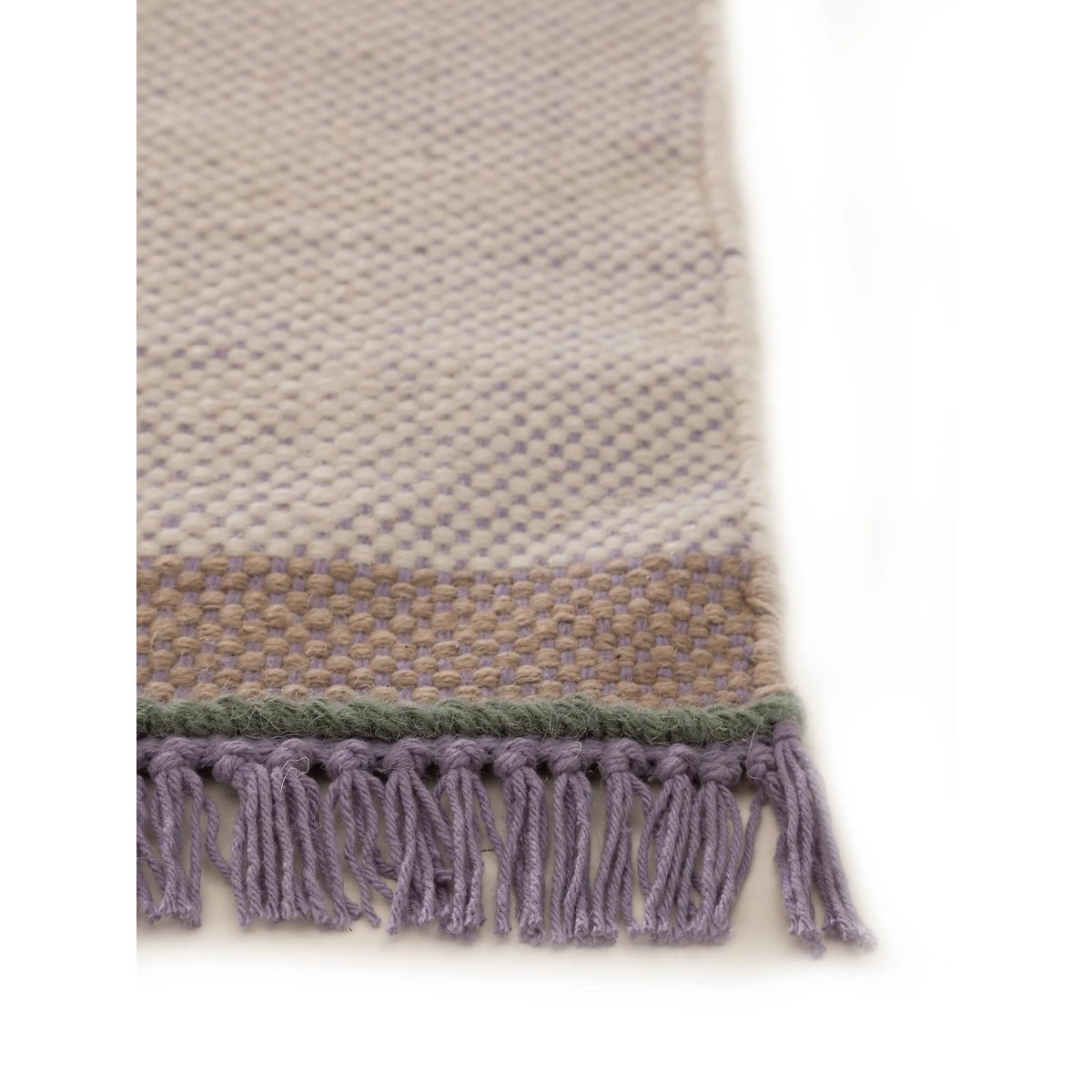 Tapis de laine tissé main KARLA mauve, BENUTA 