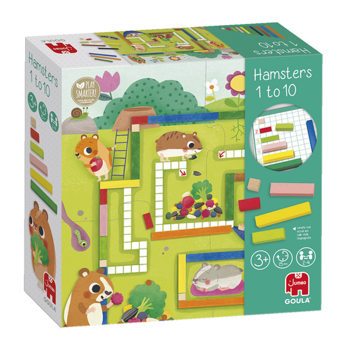 Hamsters de 1 à 10 - j'apprends à compter aqua, GOULA