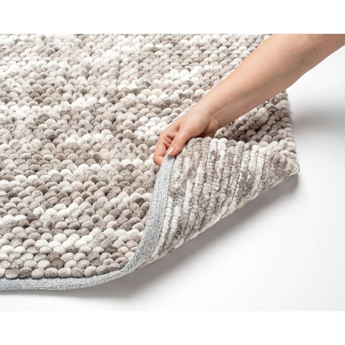 Tapis de bain chiné URDU taupe, WENKO