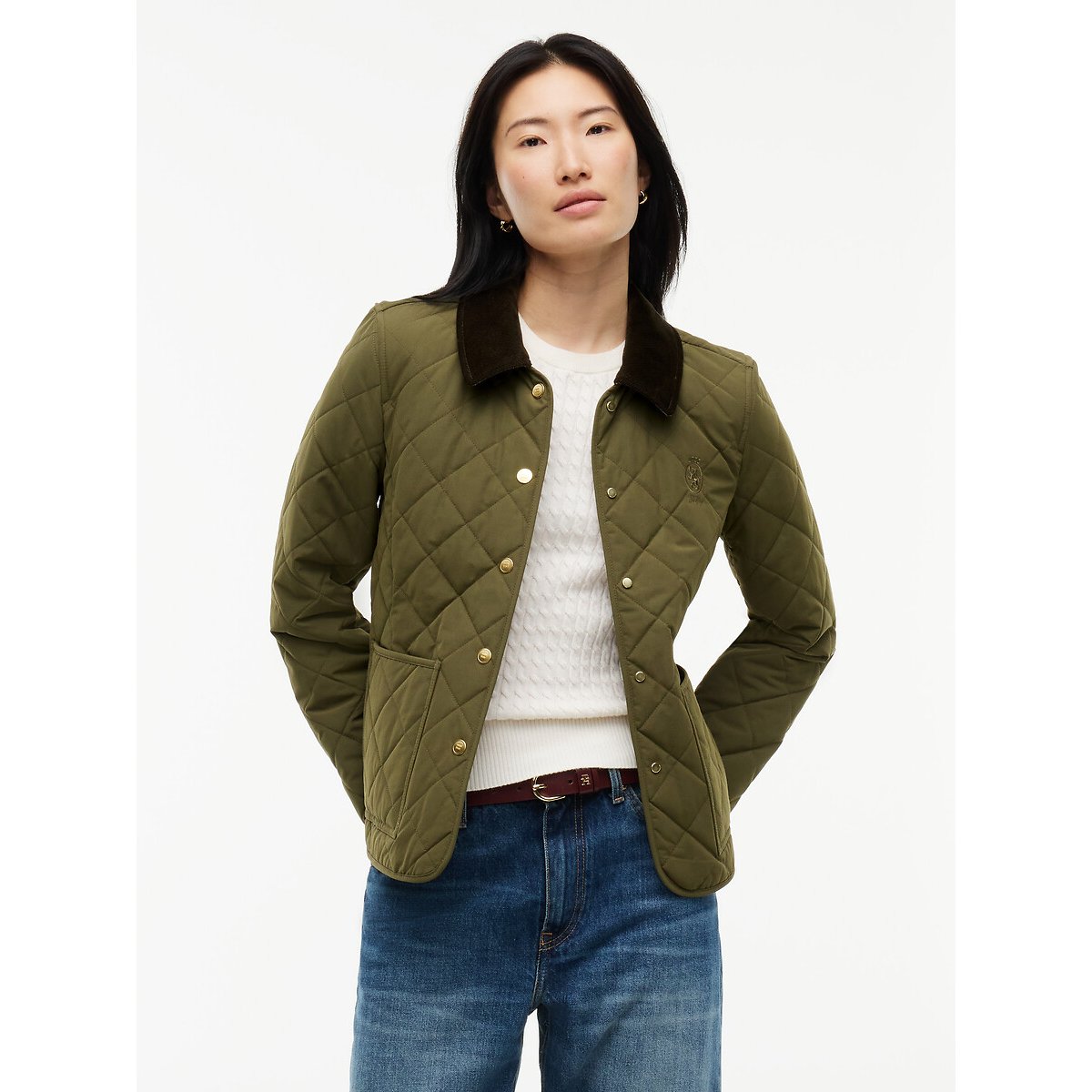 Veste courte, coupe droite olive, TOMMY HILFIGER