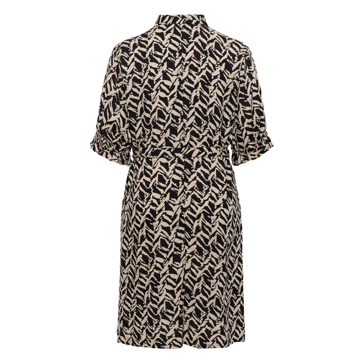 Robe noir beige black/feather grey lines, KAFFE CURVE