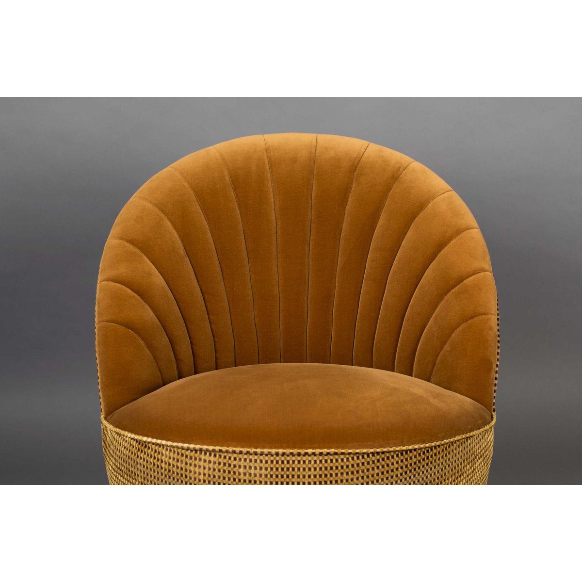 Fauteuil en velours - MADISON whisky, DUTCHBONE