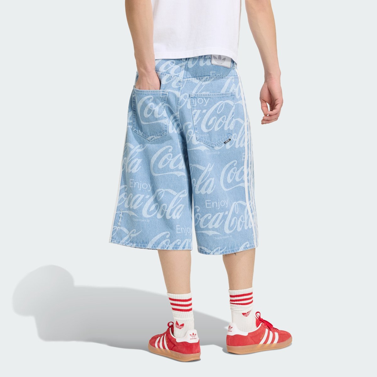Jort Denim Sport Classique Coca-Cola Jort Denim Sport Classique Coca-Cola indigo denim, adidas Originals