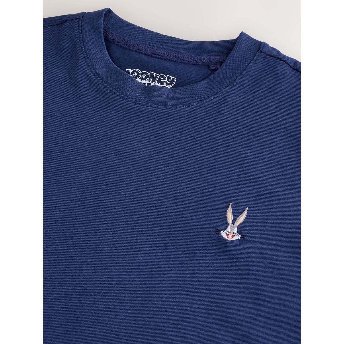 T-shirt brodé uni licence de la marine bugs bunny, NEXT
