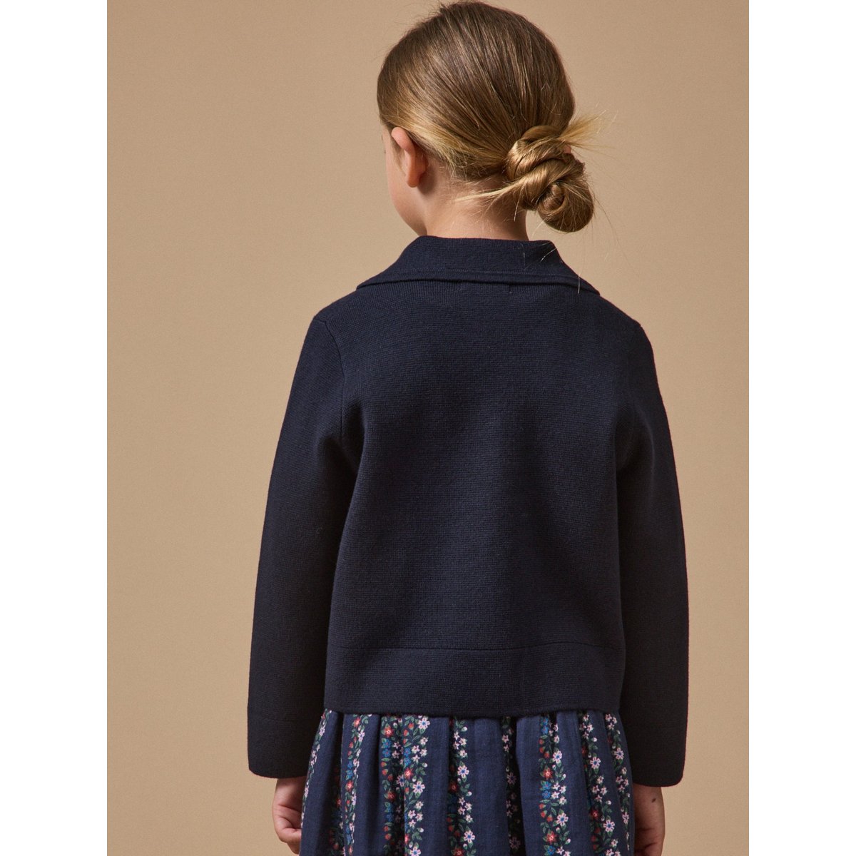 Cardigan en maille MILANo  - collection JUNIOR marine, CYRILLUS