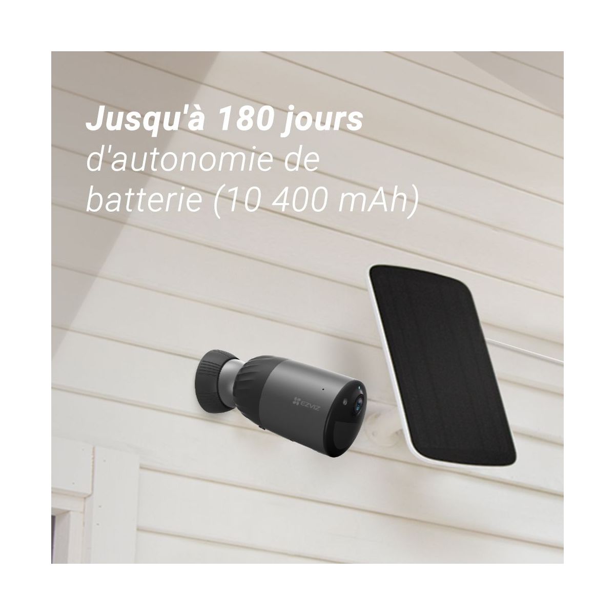 Caméra de surveillance Wifi sur batterie BC1C 4K pro kit couleur unique, EZVIZ