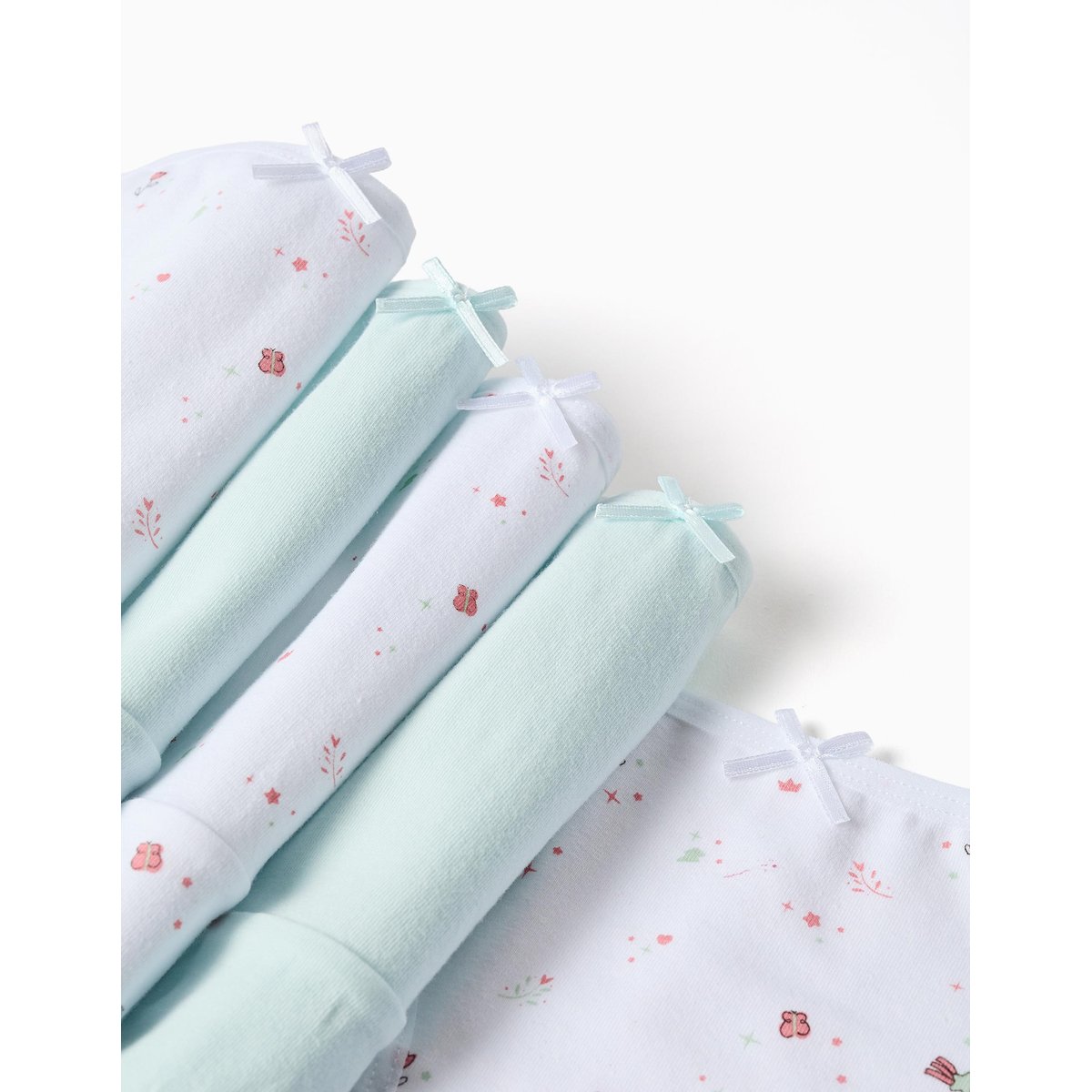 Lot de 5 culottes en coton unies/à fleurs multicolore, ZIPPY